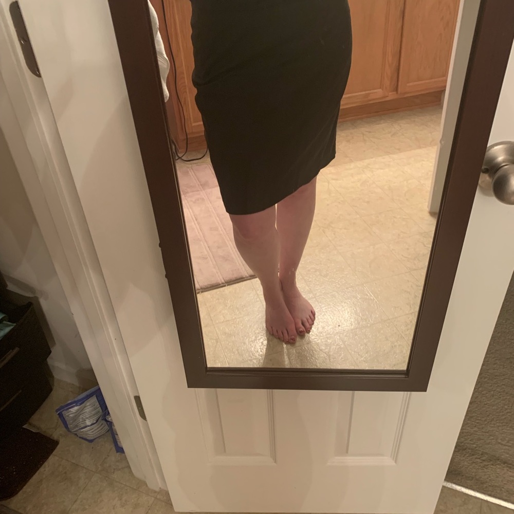 Limited Pinstriped Pencil Skirt